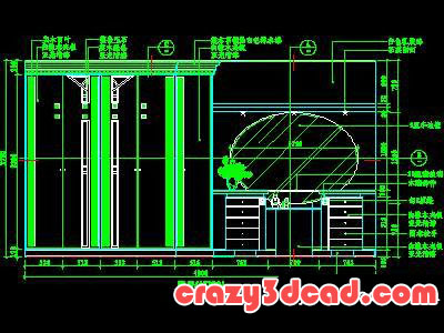 Bedroom design CAD drawings and details 26